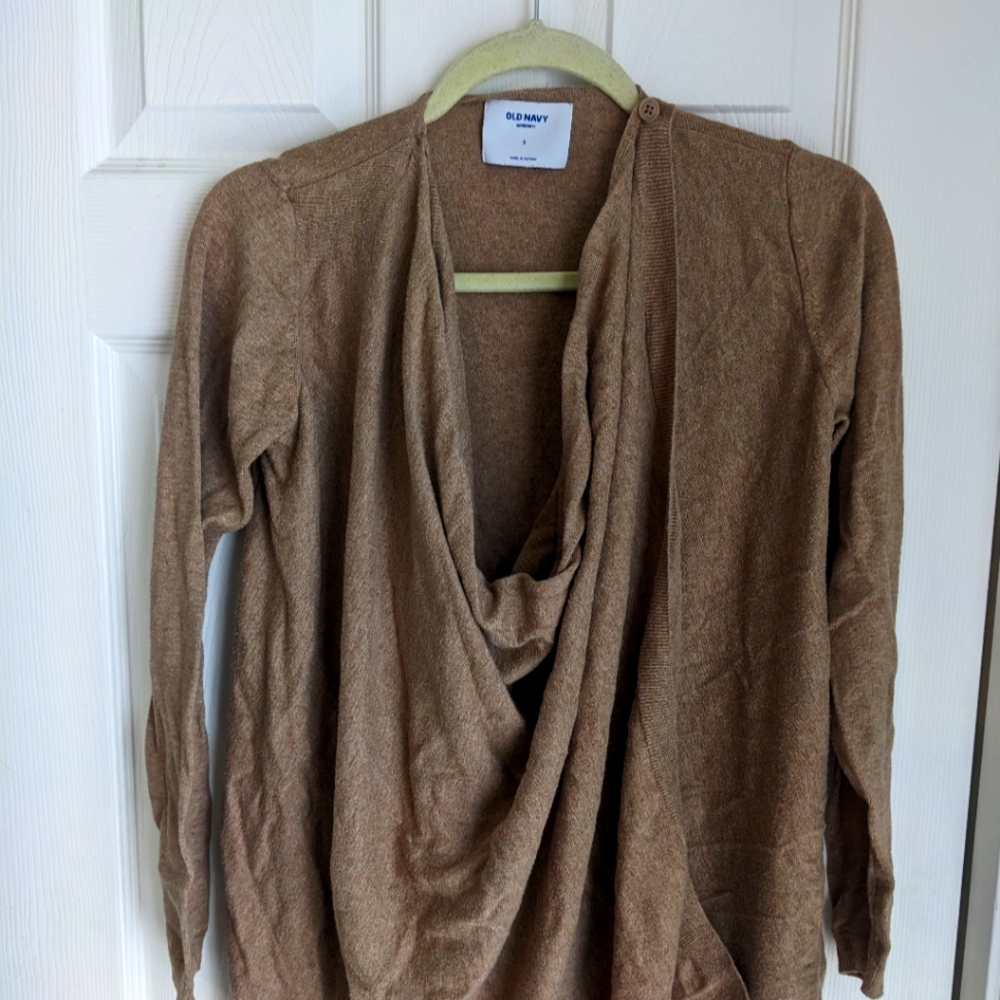 Maternity wrap sweater